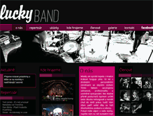 Tablet Screenshot of luckyband.cz